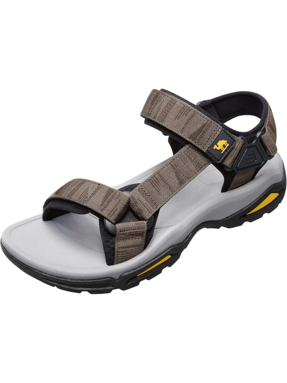 Men's Brown Arch Support Open Toe Beach Comfortable Hiking Sandals Shoes